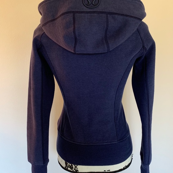 *SOLD* Lululemon Scuba Hoodie Jacket Heather Denim - Picture 4 of 8